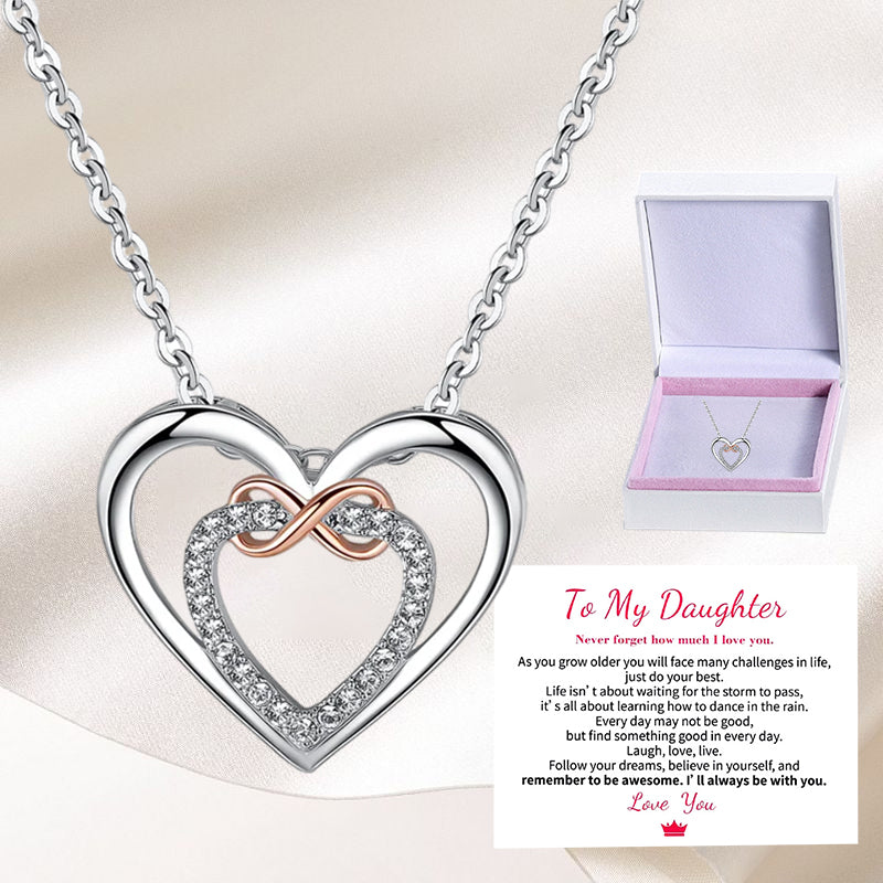 Two Hearts Infinity Necklace