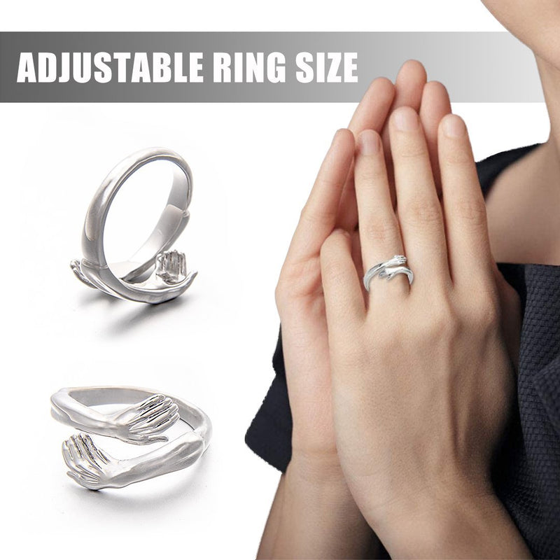 New-Couple Hug Ring