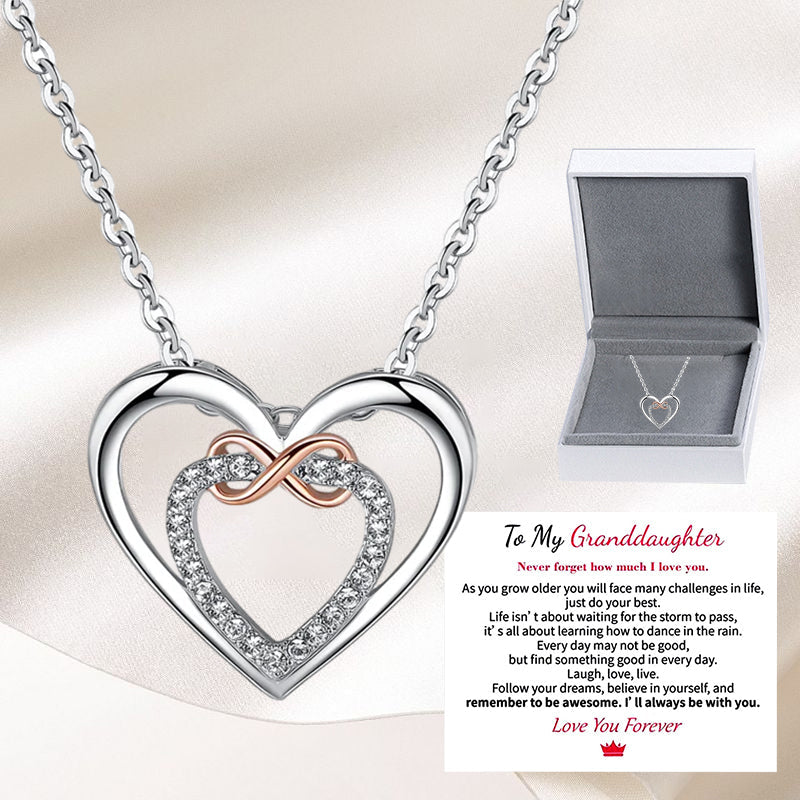 Two Hearts Infinity Necklace