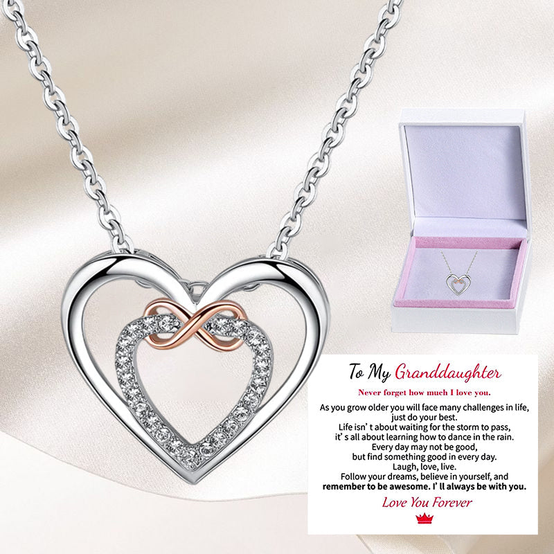 Two Hearts Infinity Necklace