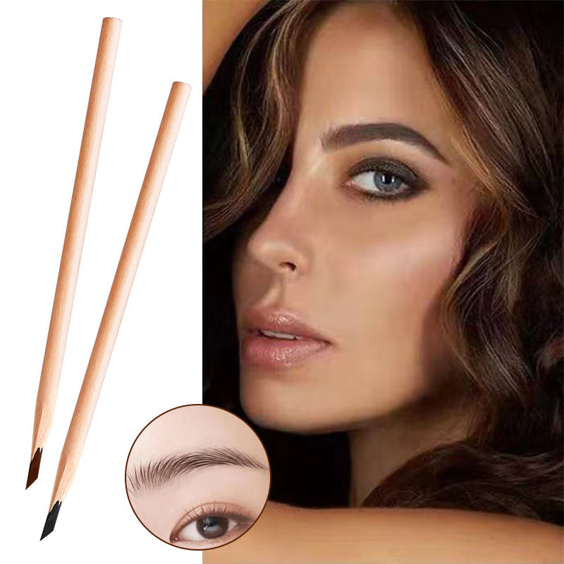 Waterproof Wooden Eyebrow Pencil(12 PCS)