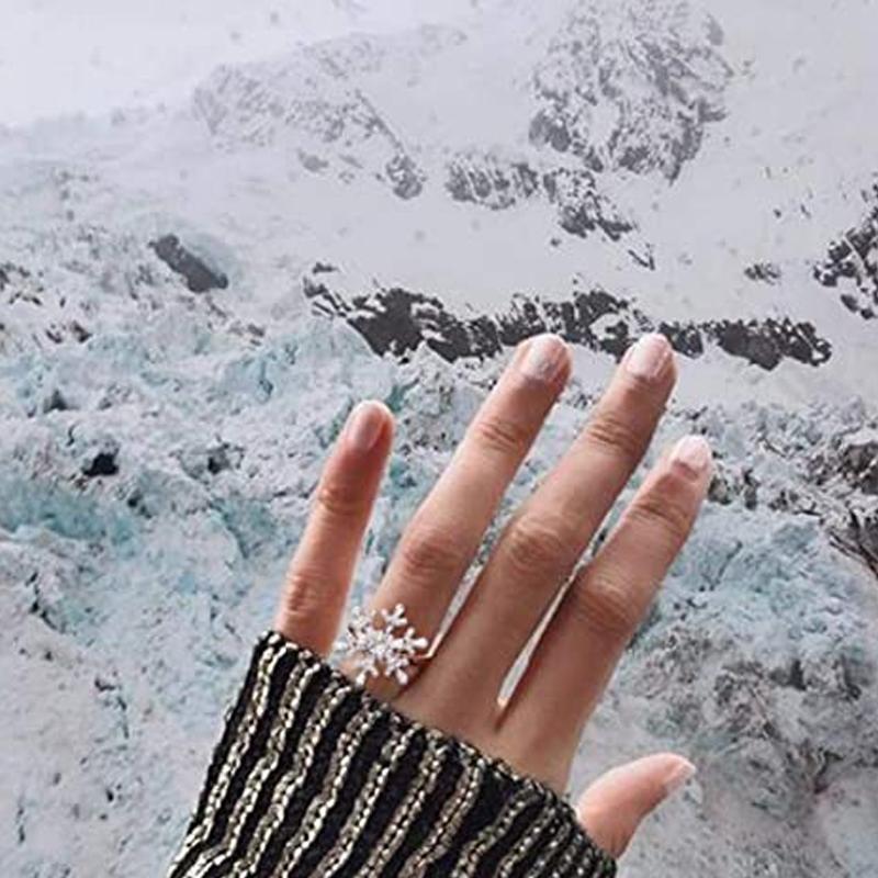 Rotatable Snowflake Ring