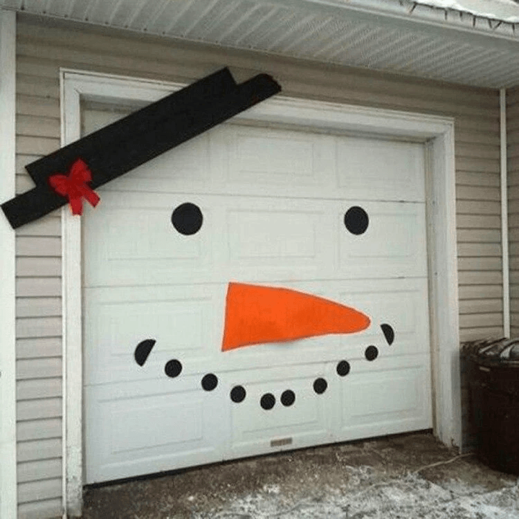 GARAGE DOOR SNOWMAN (16PCS SET)