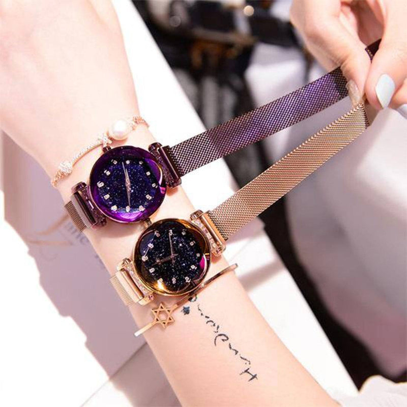 Women Starry Waterproof Watch