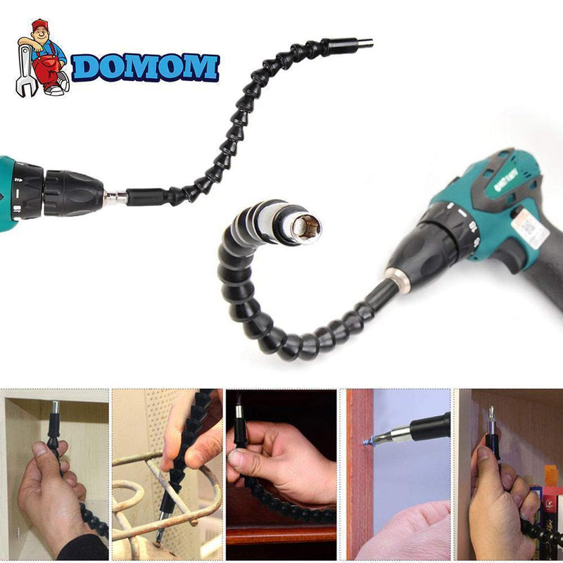 DOMOM Flexible Drill Bit Extension with Screw Drill Bit Holder