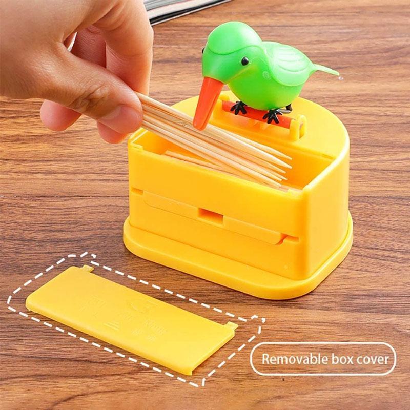 Creative Automatic Toothpick Box Cartoon Bird