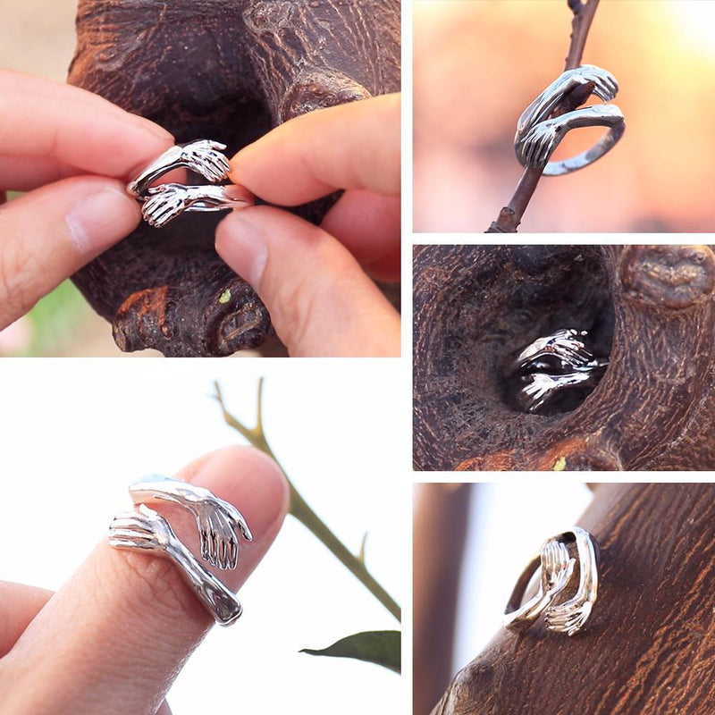 New-Couple Hug Ring