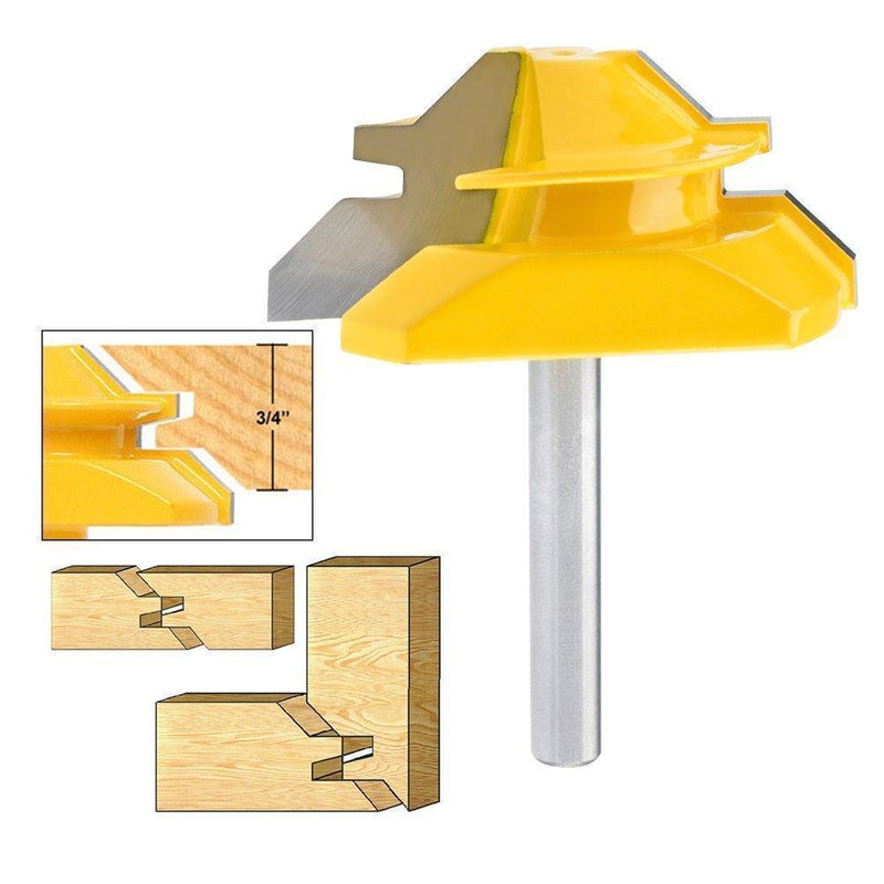 Domom 45 Degree Lock Mitre Router Bits