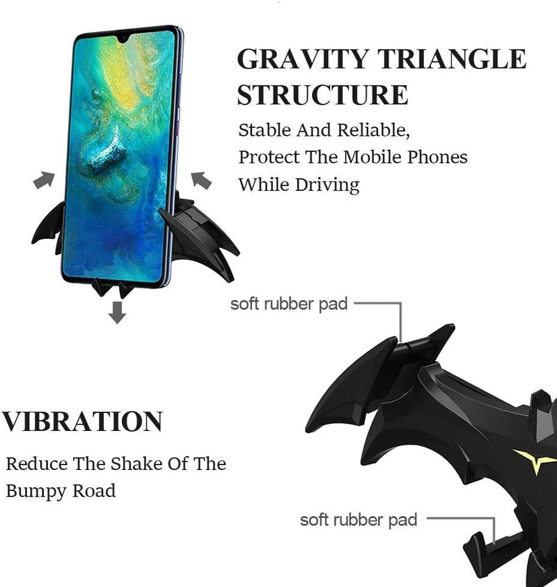 Bat wings car phone holder