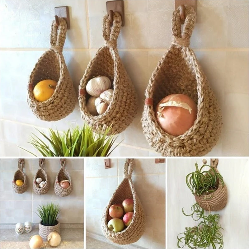 Hanging Wall Vegetable Fruit Baskets