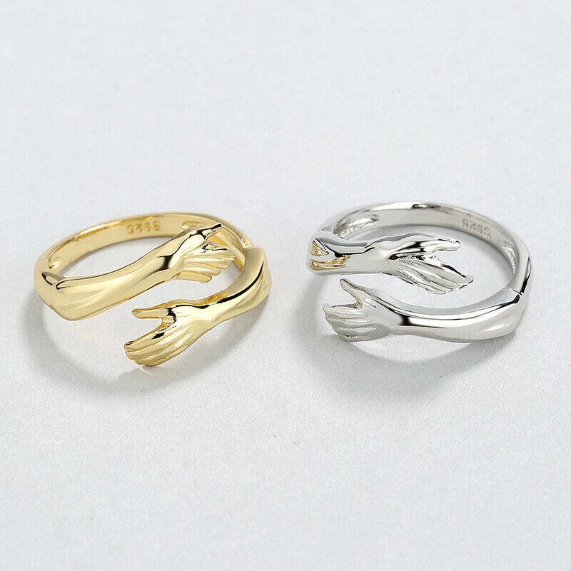 New-Couple Hug Ring